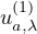 $u_{a,\lambda }^{(1)}$