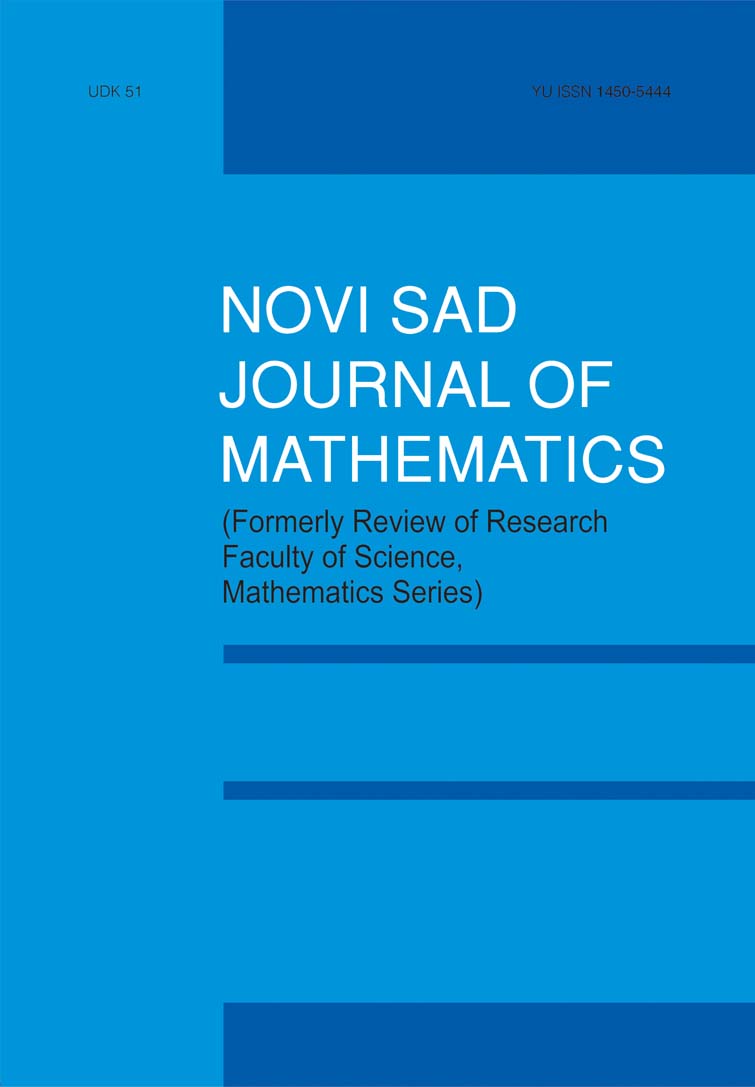 Novi Sad Journal of Mathematics