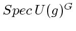 $Spec\, U( g)^G$